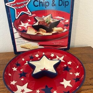 Celebrate with this Tropix Chips and Dip Serving Tray - Brand New in Box